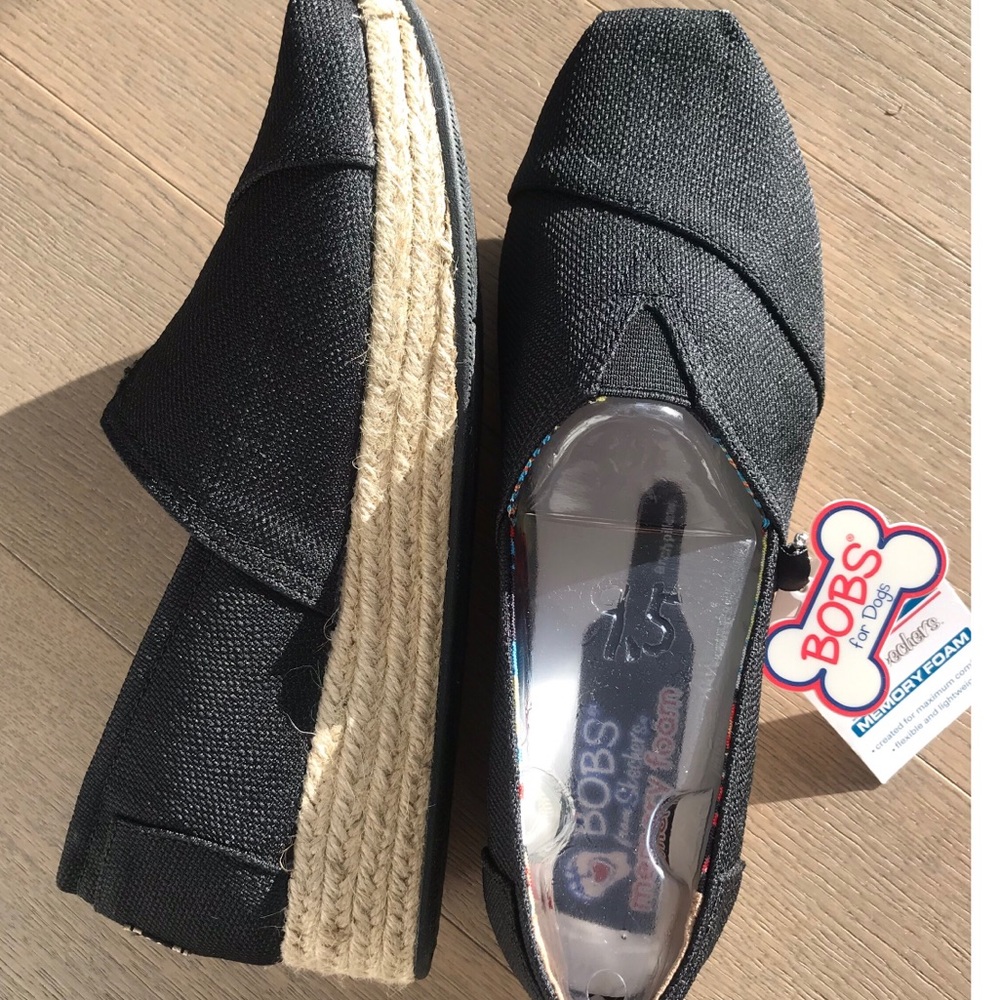 BOBS by Skechers memory foam slip on espadrilles